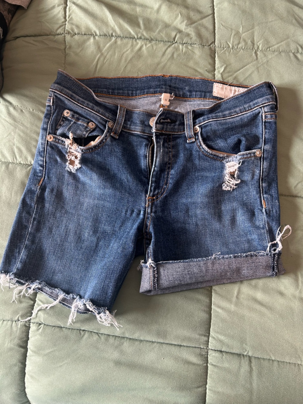 Rag & Bone Distressed Cut Off Shorts, size 27 - Picture 2 of 4